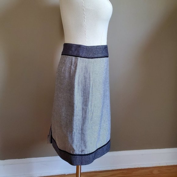 Etcetera A-line color block skirt Size 4 Small. - Picture 3 of 13